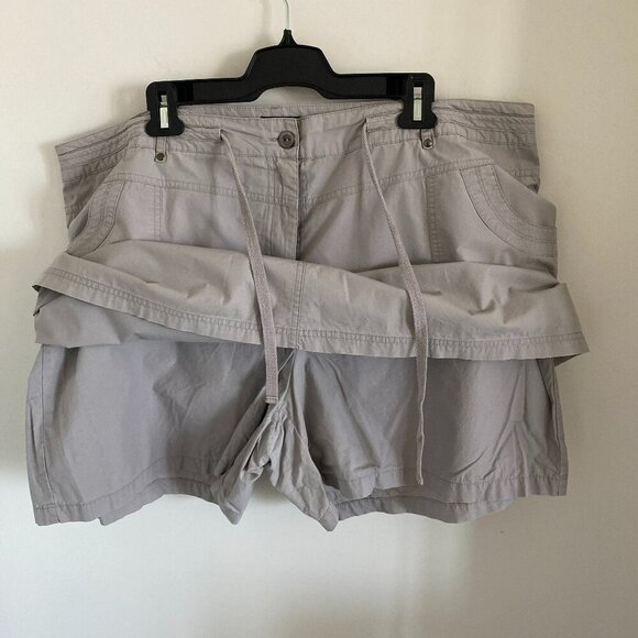 Reitman's Light Gray 100% Cotton Skort Women's Size 20 - Picture 4 of 6
